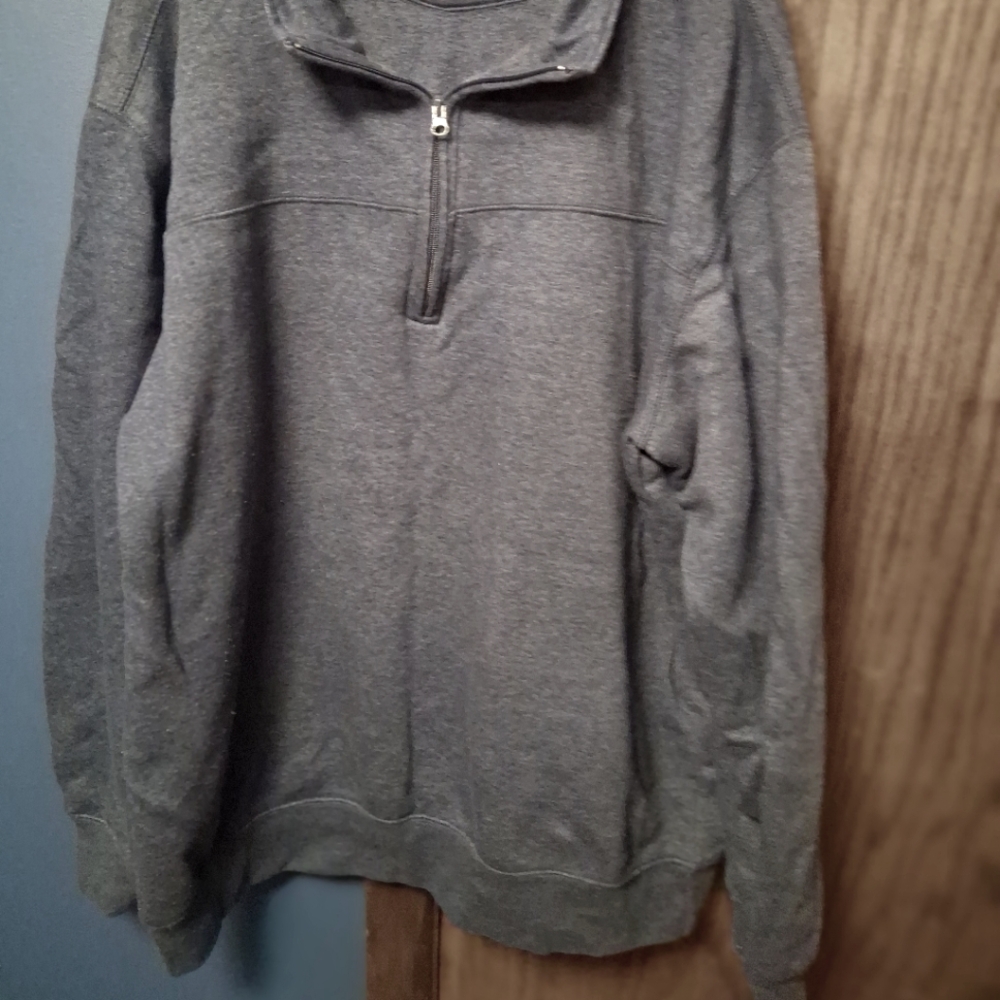 Men's Blue Quarter-Zip Sweater Sz XL
